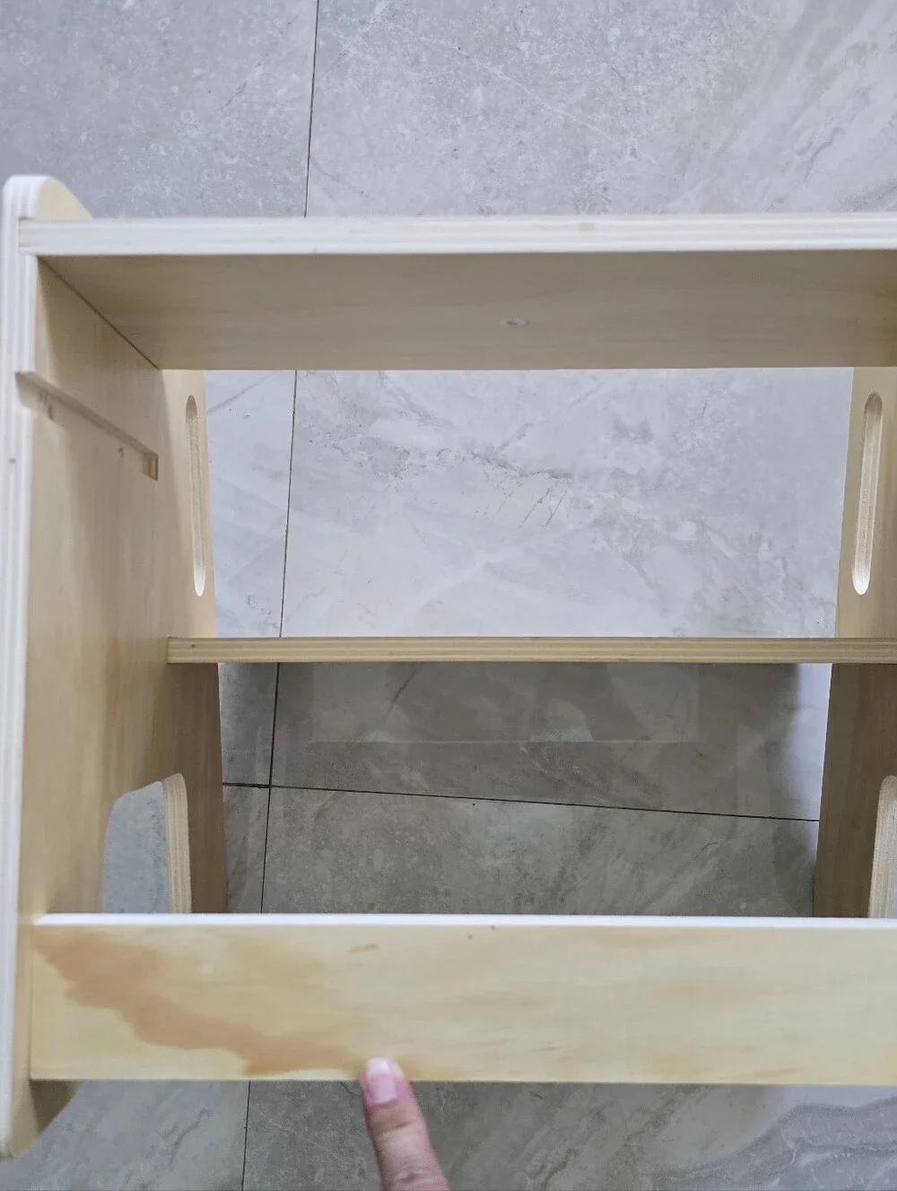 Wooden Step Stool and Activity Seat - Natural